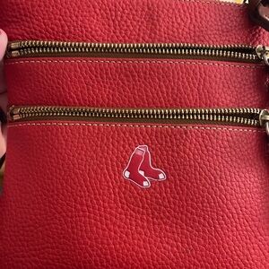 Dooney and Bourke Red Sox Leather Crossbody Bag